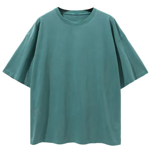 Camiseta de Algodón Tejido con Lavado Ácido, con Etiquetas y Logotipo Personalizado, Estilo Oversize para Hombre, Ropa Urbana Transpirable y Ecológica, Fabricante Mayorista - Product Image 2