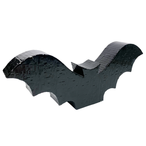 Escultura MDF de murciélago grande de diseño moderno hecha a mano, figura decorativa de Halloween con incrustaciones de bambú negro para exhibición de mesa o pared - Product Image 3