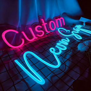 Enseigne néon LED personnalisée, étanche, imprimée UV, pour extérieur, lettres lumineuses murales avec indice de protection IP67, garantie de 2 ans - Product Image 1