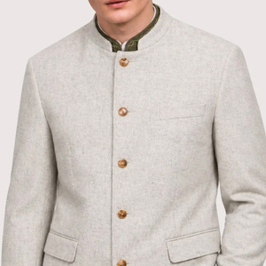 Veste traditionnelle pour hommes de qualité supérieure, style bavarois allemand, col montant, vêtements d'hiver pour l'extérieur, vente en gros - Product Image 6