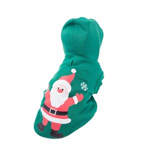 Costume per Animali Domestici con Cappuccio da Babbo Natale Illuminato a LED e Mani Sollevate - Product Image 3