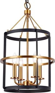 Modern <b>Circular</b> Hanging Lantern Pendant <b>Light</b> Metal Frame For Home Restaurants Bars And Hotels - Product Image 2