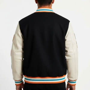 Custom Varsity <b>Jacket</b> Men Streetwear Letterman <b>Jacket</b> Embroidered Patch Bomber <b>Jacket</b> OEM Custom Logo Manufacturer - Product Image 2