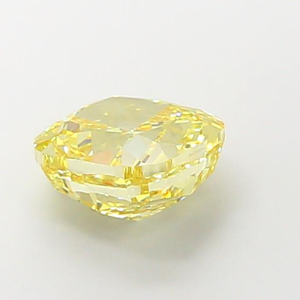 Diamant de laboratoire certifié taille coussin, jaune vif, pierre précieuse non montée, éclat radieux, bijoux fins élégants, pierre de luxe - Product Image 4