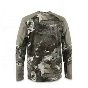 Camisa de camuflaje de manga larga para hombre, de secado rápido, para pesca, con protección solar UPF 50, diseño con estampado verde - Product Image 2