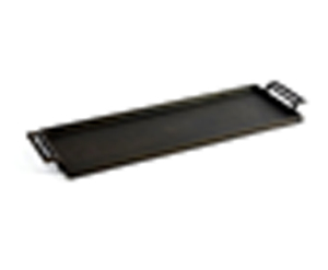 Plateau d'hôtellerie de luxe en aluminium au design minimaliste architectural pour des tables raffinées - Product Image 3