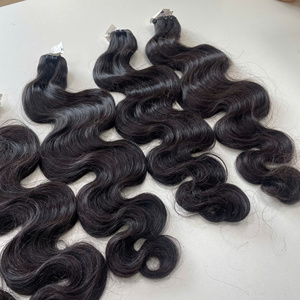 Virgin Vietnamese Hair LINU Brand Super Quality Fast <b>Body</b> <b>Wave</b> Natural Color Silky Machine Double Weft Weaving - Product Image 5