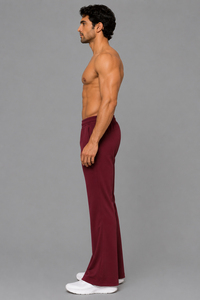 Pantalones de Yoga para Hombre con Pierna Ancha, Cintura Elástica, Poliéster y Algodón, Ropa Deportiva, Leggings Acampanados, Pantalón Deportivo Ajustado para Hombre - Product Image 6