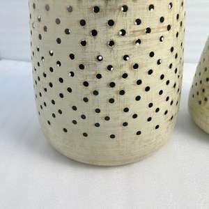 Lanterne en fer design avec finition or ivoire pour des décors de luxe, y compris les hôtels, les restaurants et les maisons haut de gamme - Product Image 4