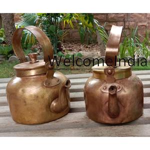 <b>Vintage</b> Brass Tea <b>Kettle</b> Single Piece Home Decor - Product Image 3