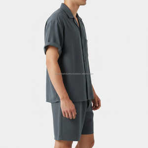 Ensemble deux pièces pour homme, été, manches courtes, respirant, sur mesure, OEM, vente en gros - Product Image 4