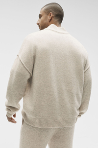 Sweat à capuche sport pour homme de qualité supérieure, col montant, en polyester, pull décontracté pour le fitness - Product Image 3