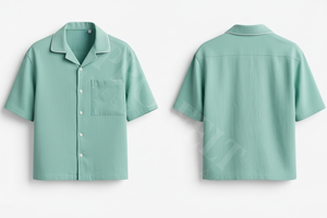 เสื้อเชิ้ตแขนสั้นขายดีที่สุด ขายส่ง OEM คอปกแต่งขอบ ปิดกระดุม สวมใส่สบาย ระบายอากาศได้ดี ทรงหลวม เหมาะสำหรับฤดูร้อน - Product Image 4