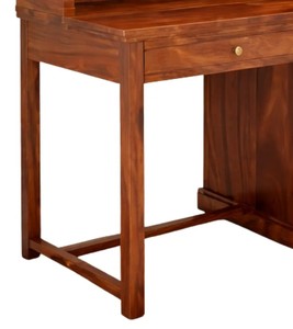 Wholesale Solid Wood Study Table with Hutch Glass Door Bookshelf Home Office <b>Computer</b> Desk with <b>Storage</b> | Pindel Handicraft - Product Image 2