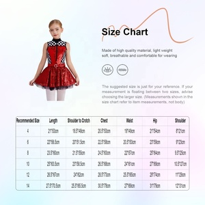 Vestidos de Baile de Salón Modernos para Niñas de 4 a 14 Años, Vestido Abullonado con Shorts Integrados, Disfraz de Piloto de Carreras para Entrenamiento de Danza - Product Image 6