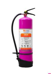 Extincteur multi-usage à base d'eau ORION 6 litres, pour incendies A-B-C, batterie au lithium, indice 1A 55B - Product Image 1