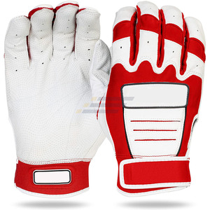 Gants de frappeur de baseball en cuir de haute qualité pour gaucher, fermeture auto-agrippante, entraînement, tailles XL/XXL, support de poignet, séchage rapide, personnalisables - Product Image 3