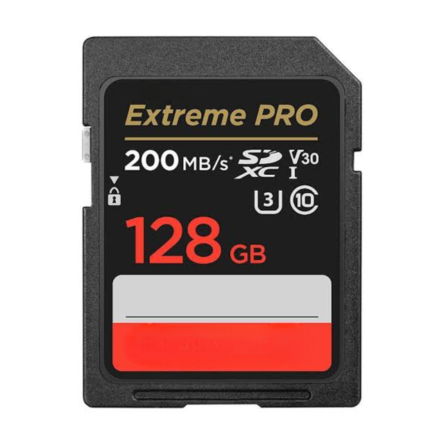 128GB Extreme Pro SDXC Uhs-i Memory Card 200mb/s V30 U3 C10 High-speed Memory SD Card (SDSDXXD-128G-GN4IN)