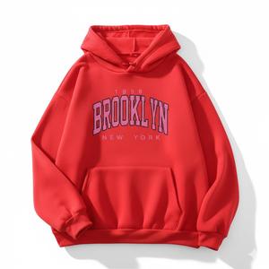 เสื้อฮู้ดดี้พิมพ์ลายดิจิตอลปักโลโก้ตามสั่งสำหรับผู้ชาย ทรงโอเวอร์ไซส์ มีกระเป๋า  ผ้าฟลีซหนานุ่มใส่สบายสำหรับฤดูหนาว - Product Image 2