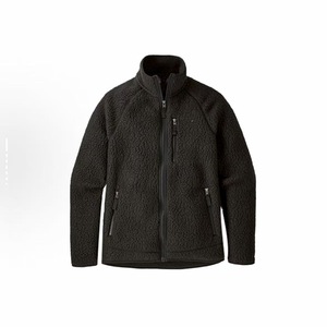 Autumn and Winter Men's Casual <b>Fleece</b> Jacket Warm with Stand Collar and Rabbit Fur <b>Zipper</b> Closure Polar <b>Fleece</b> - Product Image 1