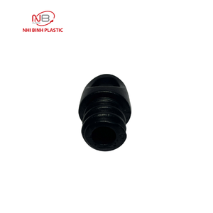 Small Black ABS <b>Plastic</b> <b>Hook</b> Injection Molded Industrial Component - Product Image 4