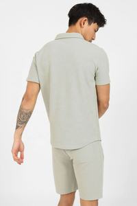 Conjunto de pantalones cortos informales de verano para hombre, conjunto de dos piezas, transpirable, OEM - Product Image 2