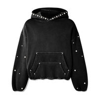 Sweat-shirt à capuche personnalisé pour homme avec strass 2026 – Vente en gros, mode, couleur, logo et étiquettes personnalisables