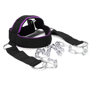 New Arrival Heavy Duty Durable Steel Neoprene <b>Head</b> Harness Adjustable Soft Breathable Lightweight <b>Training</b> Weightlifting Gym - Product Image 4
