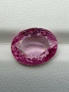 Pierre précieuse naturelle en spinelle, pierre brute, véritable bijou, coupe ovale, pierres précieuses rose Shamim, 8,80x11mm, 3,28 carats, cadeau pour collectionneur - Product Image 4