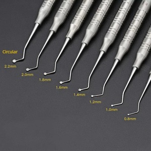 Herramientas Dentales: Cuchara Excavadora, Cureta Dentada, Raspador Dental de Doble Punta, Instrumento Dental - Product Image 4