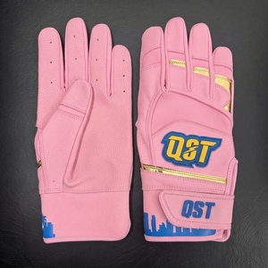 Gants de frappe de baseball professionnels à paume rembourrée, fermeture auto-agrippante, coutures durables, couleur/logo personnalisables pour équipes jeunes - Product Image 1
