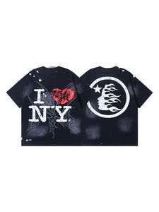 Nouveau T-shirt américain pour homme, style hip-hop vintage, à manches courtes amples, respirant et lavable, pour le marché international. - Product Image 4