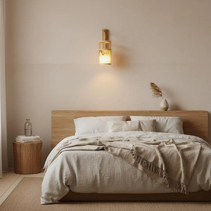 Lampes murales en bambou faites à la main de luxe pour la décoration intérieure de la maison, du bureau, de l'hôtel et du restaurant, éclairage d'ambiance chaleureux - Product Image 4