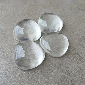 Cristal de quartz AAA+ en forme de trilène, cabochon à dos plat, pierre précieuse calibrée en vrac, pour la fabrication de bijoux - Product Image 4