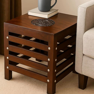 โต๊ะข้างเตียง/โต๊ะข้างโซฟา/โต๊ะกาแฟ ดีไซน์โบราณ (แบบโบราณ) - Product Image 1