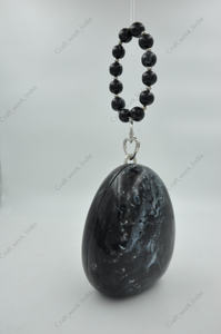 Pochette ovale en résine noire artisanale indienne avec poignée à perles pour femme, sac de soirée de luxe pour femme - Product Image 4