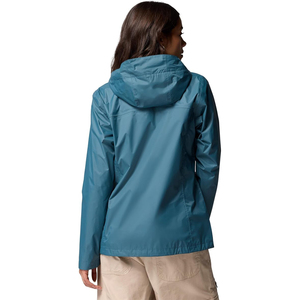 <b>Woman</b> Dark Teal Rain <b>Jacket</b> Windbreaker Waterproof Coat Hooded <b>Lightweight</b> Outdoor Sportswear Casual Female <b>Jacket</b> - Product Image 3