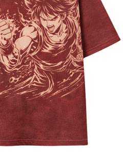 Camiseta Personalizada con Gráfico de Anime Rojo para Hombre, Algodón, Estilo Urbano, Estampada, Informal, Verano, Logotipo Personalizado, Fabricante OEM, Proveedor - Product Image 6