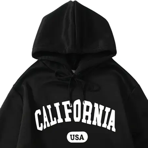 Custom Design Printed Black Hooded Tracksuit <b>Set</b> Full Sleeve Casual Sweatshirt Pants Regular Fit Autumn Wear Unisex Hoodie <b>Set</b> - Product Image 3