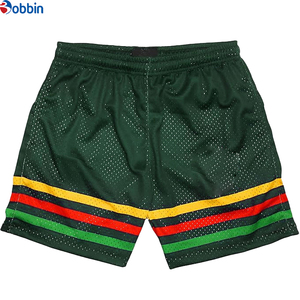 Pantalones Cortos Deportivos de Verano para Hombre, Personalizados con Estampado, de Malla de Poliéster de Color Sólido, para Gimnasio, Baloncesto, Playa, con Cintura Elástica - Product Image 1