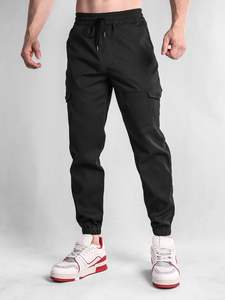 Pantalon de jogging pour homme avec poches, cordon de serrage, taille élastique, pantalon de montagne, vêtements de sport, vêtements d'extérieur, cargo sportif - Product Image 3