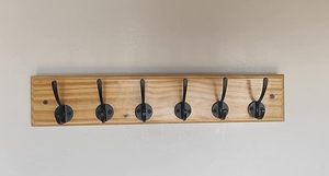Natural Wooden <b>Wall</b> Hanger Cheap Price Elegant <b>Wall</b> <b>Hook</b> Rack for Clothes Bags <b>Keys</b> and Home Organization - Product Image 6