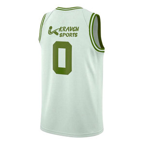 Maillot de basketball de haute qualité, personnalisé avec col en V, maillot de basketball imprimé par sublimation sur mesure - Product Image 2