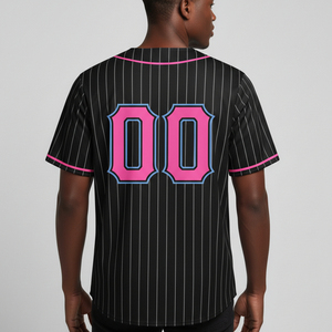 Custom Breathable Quick-Drying Summer Short-Sleeved V-neck Adjustable Strap Button Adult Baseball Jersey Custom Number Plus Size - Product Image 6
