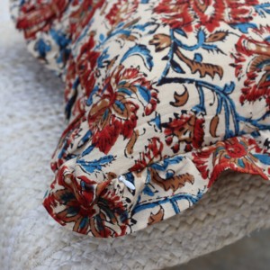 Housses de coussin carrées bohèmes en coton imprimé à la main motif floral 2026, écologiques, lavables en machine, pour hôpitaux et hôtels, décoration intérieure - Product Image 4