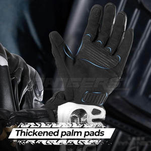 Mens Racing <b>Gloves</b> Leather Full Finger Custom Logo OEM Motorcycle Gear Protective Knuckle Sport Bike Riding <b>Gloves</b> - Product Image 6