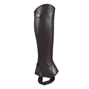 Faux Leather Half <b>Chaps</b> Men Regular Fit Solid Color Zipper Closure Equestrian <b>Riding</b> Accessories - Product Image 2
