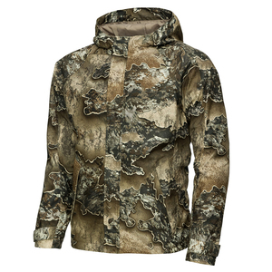 Veste de chasse d'hiver en polyester imprimé, coupe longue, coupe-vent, imperméable, respirante, légère, séchage rapide, protection UV, OEM - Product Image 3