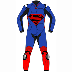 Traje de Motociclismo Personalizado de Cuero Vacuno/Canguro para Hombre, Mono de Una Pieza, Traje de Piloto, OEM, con Protección CE - Product Image 1