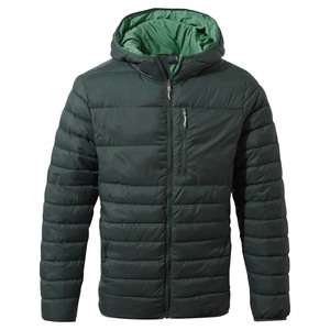 Men's Winter Hooded Puffer Jacket Lightweight <b>Warm</b> Down Coat Windproof Outerwear for Outdoor Hiking Climbing - Product Image 1